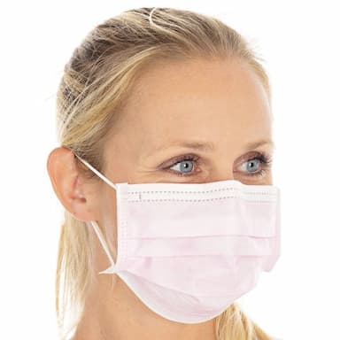 Kasvonaamio 3-kerroksinen, tyyppi II pinkki 50 kpl